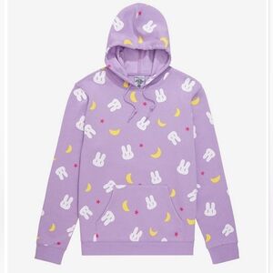 Sailor Moon Crescent Moons & Bunnies Allover Print Hoodie